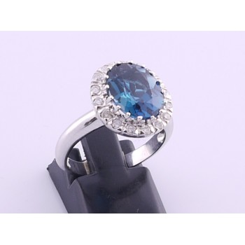 18ct London Blue Topaz Ring SOLD
